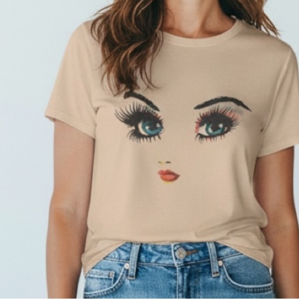 NEW•XL-1X•It’s All About The Eyes Mascara Love Top